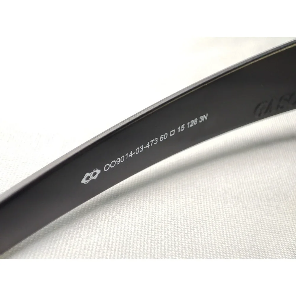 Oakley Gascan OO9014-03-473 Matte Black Grey Sunglasses USA Made Mens Wrap